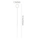 thumbnail image 3 of 60pcs Soporte de tarjeta de cable de hierro Pequeño soporte de tarjeta de clip redonda redonda, 3 of 7