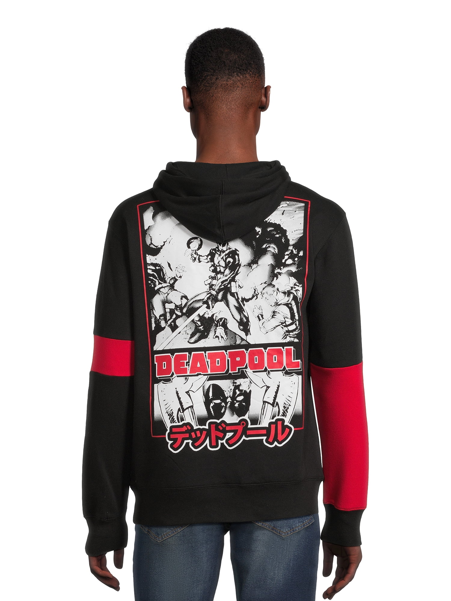 Marvel Deadpool Men’s & Big Men’s Graphic Hooded Sweatshirt, Sizes XS-3XL