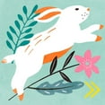thumbnail image 2 of Wang, Melissa 26x26 White Modern Wood Framed Museum Art Print Titled - Easter Bunnies I, 2 of 4