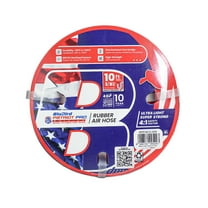 BluBird Patriot Pro Rubber Air Hose - 3/8"x 10' with 1/4" MNPT