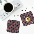 thumbnail image 3 of Bingfone Vintage Red And Blue Cars Leather Drinks Coasters with Set of 6,Suitable for Home Kitchen,Coffee Cup Coasters Home Gift, 3 of 7