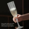 thumbnail image 4 of LShunze Champagne Flutes Goblets Plastic Acrylic Wine Toasting Goblets Crystal Disposable Cocktail Cups Drinkware Reusable For Christmas Party Wedding Birthday Anniversary, 4 of 7
