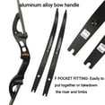 thumbnail image 3 of SHARROW 62" Archery Recurve Bow 25-60lb Bamboo F Interface Adults Outdoor Hunting Target, 3 of 12