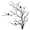 Songbird Branch Silhouette, variant on Tree Of Life Runic Metal Wall Art Decor, Black Iron Wall Sculpture for Living Room, Bedroom, Office, and Entryway 10 IN