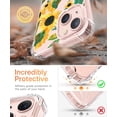 thumbnail image 3 of Sunflower Clear Case for iPhone 13,Transparent Soft TPU Bumper Full Cover Case, 3 of 5