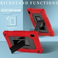 thumbnail image 2 of Fancing for Walmart Onn 8 inch Tablet Case Gen 4 2024 Model,Heavy Duty Kids Friendly Shockproof with Shoulder Strap Kickstand Case for Onn 8 inch Tablet Case 2024 (Model:100135923)(Red/Black), 2 of 8