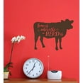 thumbnail image 5 of Home Is Where Herd Is Vinyl Decals Wall Art Stickers Farm Quotes 15x12-Inch Chocolate, 5 of 5
