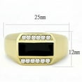 thumbnail image 2 of IP Gold(Ion Plating) Stainless Steel Ring with AAA Grade CZ in Clear for Women Clear Stone Color Style TK3222 Size 13, 2 of 4