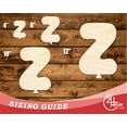 thumbnail image 3 of Unfinished Wood Balloon Letter Z Shape | DIY Craft Cutout 18" / 3/4", 3 of 3