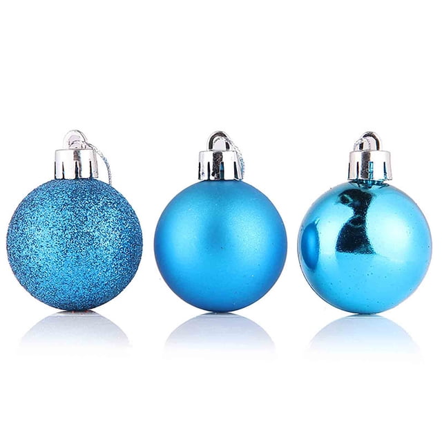 QIPOPIQ Decorations Tree Christmas Balls Christmas Pendants Colored Centimeters Christmas Balls Bright Plastic Winter Christmas Home Decor Gift Clearance New Year