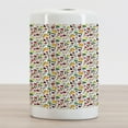 thumbnail image 2 of Colorful Ceramic Toothbrush Holder, Vegetable Pattern Chilli Pepper Carrots and Turnips Cartoon Style Vegetarian Food, Decorative Versatile Countertop for Bathroom, 4.5" X 2.7", Multicolor, 2 of 4