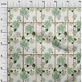 thumbnail image 2 of oneOone Cotton Jersey Mint Green Fabric Check|Leaves & Floral Artistic Sewing Fabric By The Yard Printed Diy Clothing Sewing Supplies 58 Inch Wide, 2 of 4
