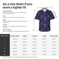 thumbnail image 6 of Lsque Anchor Heart Blue pattern Hawaiian Shirt for Men, Unisex Summer Beach Casual Short Sleeve Button Down Shirts-XX-Large, 6 of 9