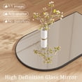 thumbnail image 3 of JIOABL 20"x 30" Arched Shatterproof Bathroom Mirror, Tempered Glass, 2 Sided Anti-Rust for Vanity Wall Decor, Black, 3 of 8