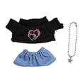 thumbnail image 2 of 3x Camiseta de muñeca con jeans y collar Ropa de muñeca para niña Accesorios de muñeca lindos hechos a mano Conjunto de muñeca para regalo de Dills de y verde, 2 of 8