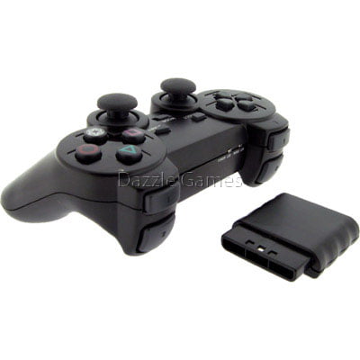 Wireless 2.4GHz Dual Shock Game Controller for Sony PS2 Playstation (Best Phone Game Controller)