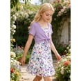 thumbnail image 6 of Girls Dresses Adjustable Strap Sleeveless A Line Dress with Cardigan 2 Piece Set Casual Sundress for Girls 7-14T, 6 of 8