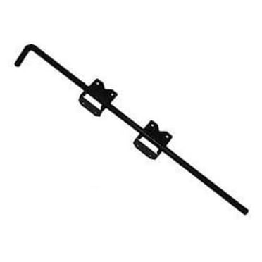 36 Inch Drop Rod Vinyl Fence Double Gate Black