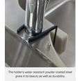thumbnail image 5 of Yamazaki Home Faucet-Hanging Sponge Holder - Two Sizes, Black, Steel, Single, Water Resistant, No Assembly, 5 of 7