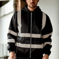 thumbnail image 2 of High Visibility Men's Pullover Long Sleeve Hooded Sweatshirt for Work and Outdoor Activities - Durable and Comfortable Apparel, 2 of 6