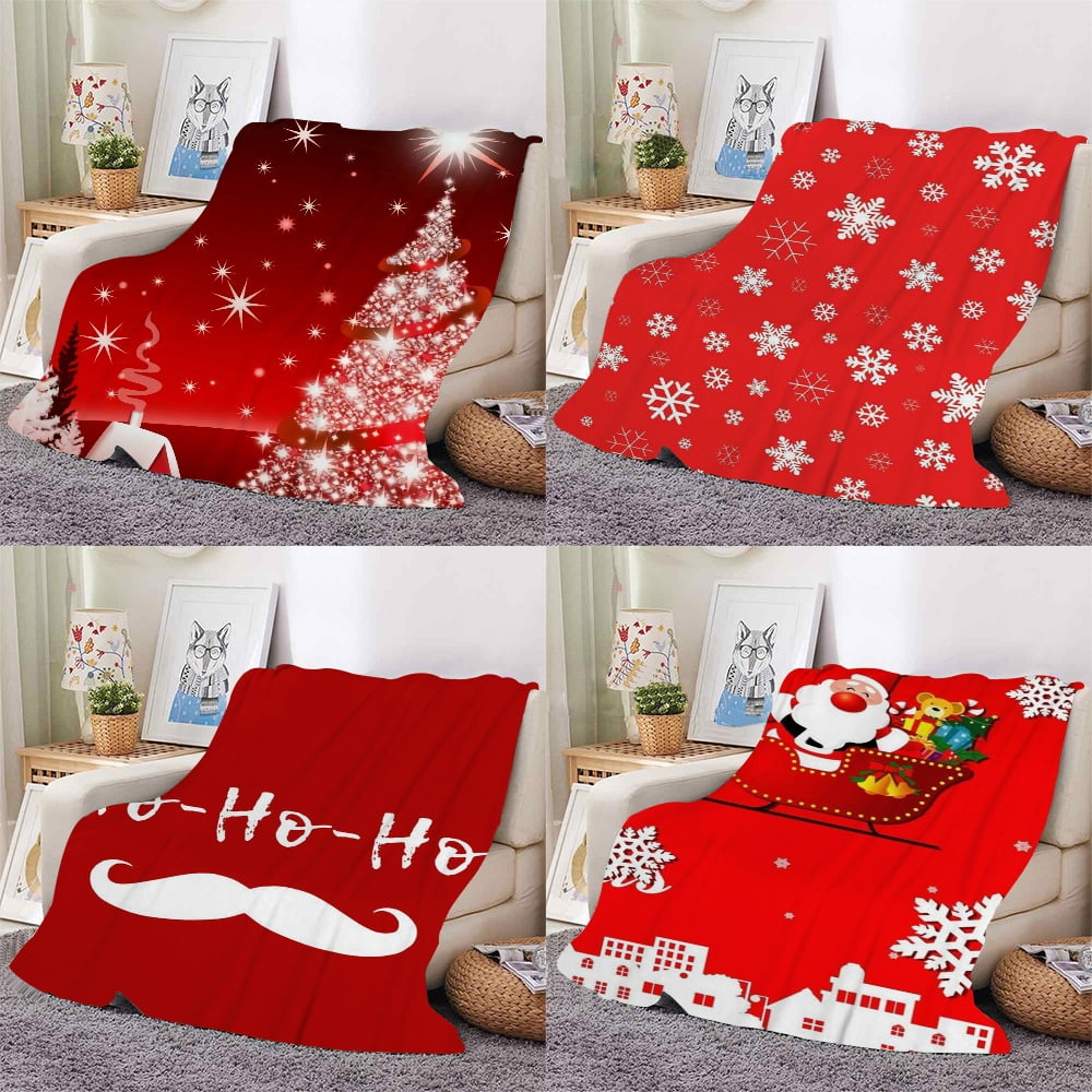 Christmas Throw Blanket is suitable for sofas, sofas and beds, super