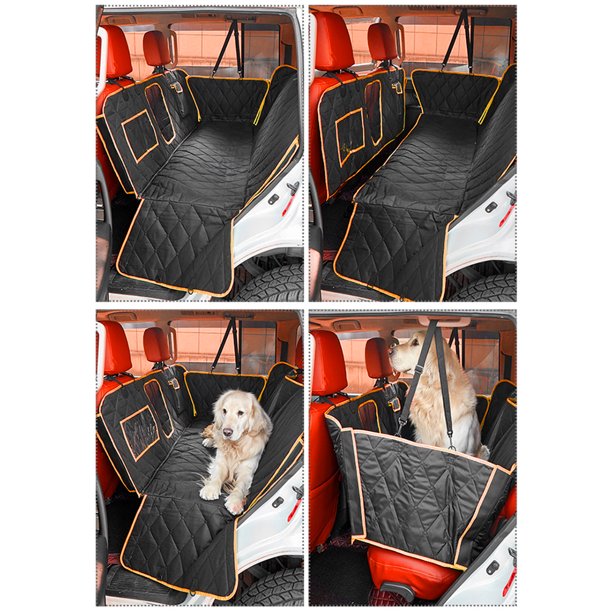 Alfombrilla trasera para banco trasero, impermeable, antideslizante, Protector de asiento de coche para perros, gatos, mascotas