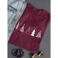 thumbnail image 3 of Christmas Trees T-Shirt Women -Smartprints Designs, Female 3X-Large, 3 of 4