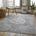 thumbnail image 2 of BoutiqueRugs Banstead Traditional Area Rug - Outdoor Safe - Light Gray, Black, Medium Gray - 6'7" x 9', 2 of 6