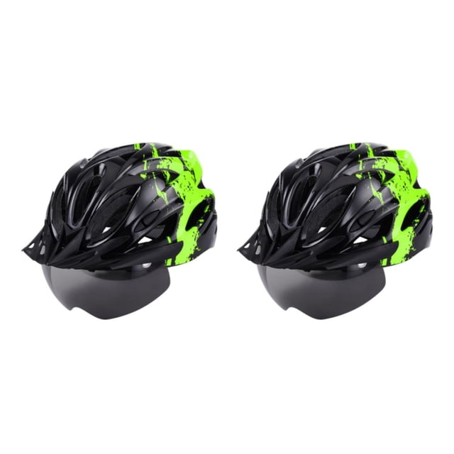Greeniant Casco de bicicleta Hombres Motocicleta al aire libre Ciclismo Cascos de molde Viseras para el sol Sombreros de seguridad ajustables a Type4 NO4