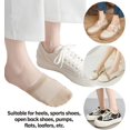 thumbnail image 4 of 3 Pairs Upgrade Mesh Toe Topper Liner Socks Breathable No Show Half Socks…, 4 of 6