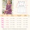 thumbnail image 7 of AmzBarley Little Girls Ruffle Long‑Sleeve Dress, Pink Leopard Print Swing Casual Party Dress for Kids 6-7 Years, 7 of 7