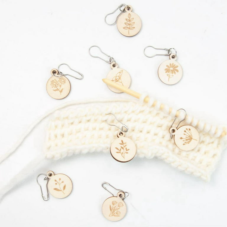 8 Pieces Knitting Stitch Markers Knit Pattern Reminder Charms for  Crocheting 