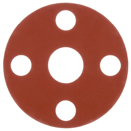 Full Face Silicone Rubber Flange Gasket for 2-1/2" Pipe - 1/16" Thick - Class 150