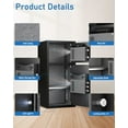 thumbnail image 5 of Omethey 6.0 Cub Heavy Duty Safe Box with Dual Alarm System, Digital Safe with Deposit Slot and Backlit Keyboard, Ideal for Home, Office, Hotel, 5 of 13