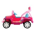 thumbnail image 5 of Power Wheels Barbie Jammin Jeep Wrangler, Dark Pink, 5 of 9