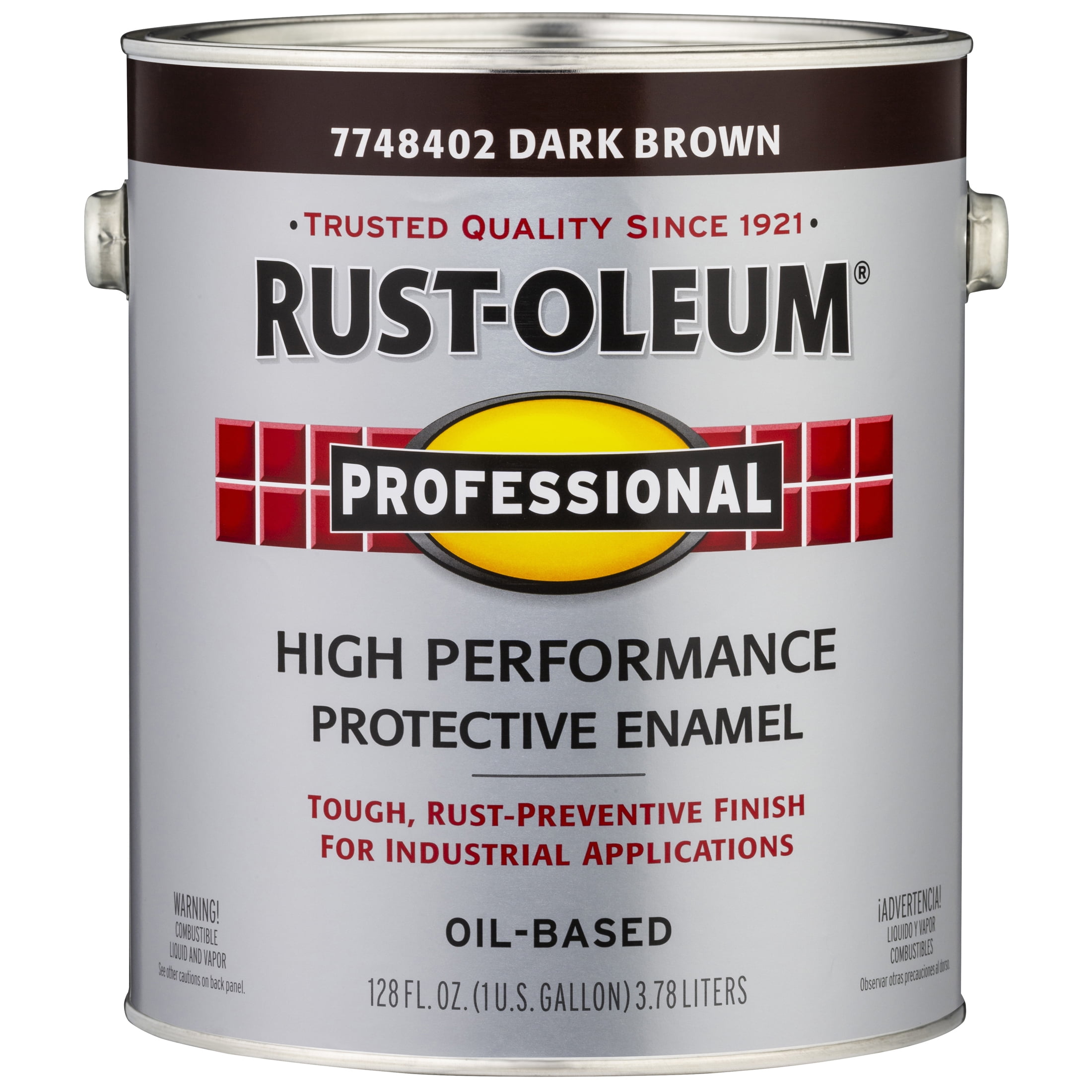 2 Pack, Dark Brown, Rust-Oleum Professional High Performance Gloss Protective Enamel Paint- Gallon