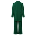 thumbnail image 5 of UJNDER Casual Women's Trousers Suit Comfortable and Stylish Long Pants Set for Daily Wear and Vacations Ideal for Spring and Summer Season Pant Suits for Women Green 2=M, 5 of 8