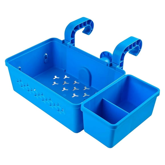Storage With Cup Holder Hooks Stretchable Pool Toy /Storage Containers Pool Cup Holder Storage To Organize Cup Towel Fits For Most Frame Pools Adult Swimming