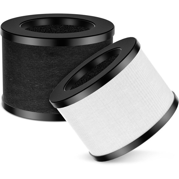 Lot de 4 Filtres de Remplacement TZ-K1 Compatibles avec ToLife TZ-K1 Air Puri-fier, MK01 MK06 Purificateurs d'Air, Filtre HEPA H13 3-en-1, Charbon Activé et Préfiltre, Filtre Rotatif à 360°