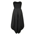 thumbnail image 3 of Trendy Women's Sleeveless Jumpsuit - Tie Waist Ruffled Loose Fit - Pocketed for Parties & Vacations, 3 of 4