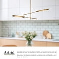 thumbnail image 4 of Alora Lighting Mp316402ms Astrid 31" Wide 2 Light Led Chandelier - Brass, 4 of 7