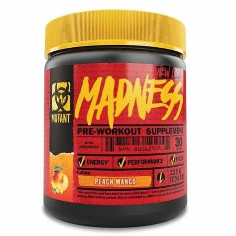 MUTANT MADNESS PRE WORKOUT MUTANT (30) SERV DURAZNO