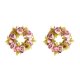 thumbnail image 2 of Ounissouiy Guirnalda simulada de peonía, anillo de ratán Artificial para boda, para exteriores, adorno para puerta de coche, colgante de flor marrón camafeo 2Conjunto, 2 of 6