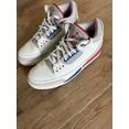 thumbnail image 2 of Ni - ke Ni - ke Air Jordan 3 International Flight Men's Size 13 White/Red Blue, 2 of 5