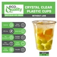 thumbnail image 4 of [200 Count] 20 oz Clear Plastic Disposable Pet Cups | Crystal Clear PET Cup | Cold Smoothie | Iced Coffee Go Cups | Ideal for Coffee, Parfait, Juice, Soda, Cocktail, Party Cups (20OZ, 200 Count), 4 of 7