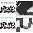 thumbnail image 4 of Dogs Key Holder Wall Mount Animals Key Hanger 12 Hooks Decorative Key Holder for Wall Cartoon Puppy Key Rack Metal Key Organizer Hooks for Dog Leash Home Kitchen Entryway Front Door Storage Black, 4 of 9