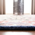 thumbnail image 4 of SAFAVIEH Bellagio Alvena Floral Bordered Wool Area Rug, Charcoal/Ivory, 6' x 9', 4 of 9
