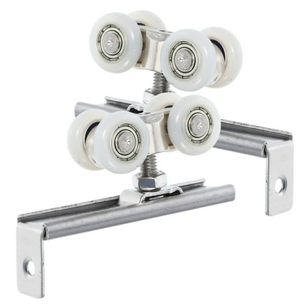 Masteelf 2pcs Shower Door Wheels Patio Door Rollers Metal Sliding Pulley Pocket Door Hardware Door Sliding Wheels Closet Door Roller Sliding Wardrobe Door Hardware