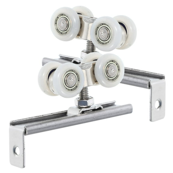 Masteelf 2pcs Shower Door Wheels Patio Door Rollers Metal Sliding Pulley Pocket Door Hardware Door Sliding Wheels Closet Door Roller Sliding Wardrobe Door Hardware