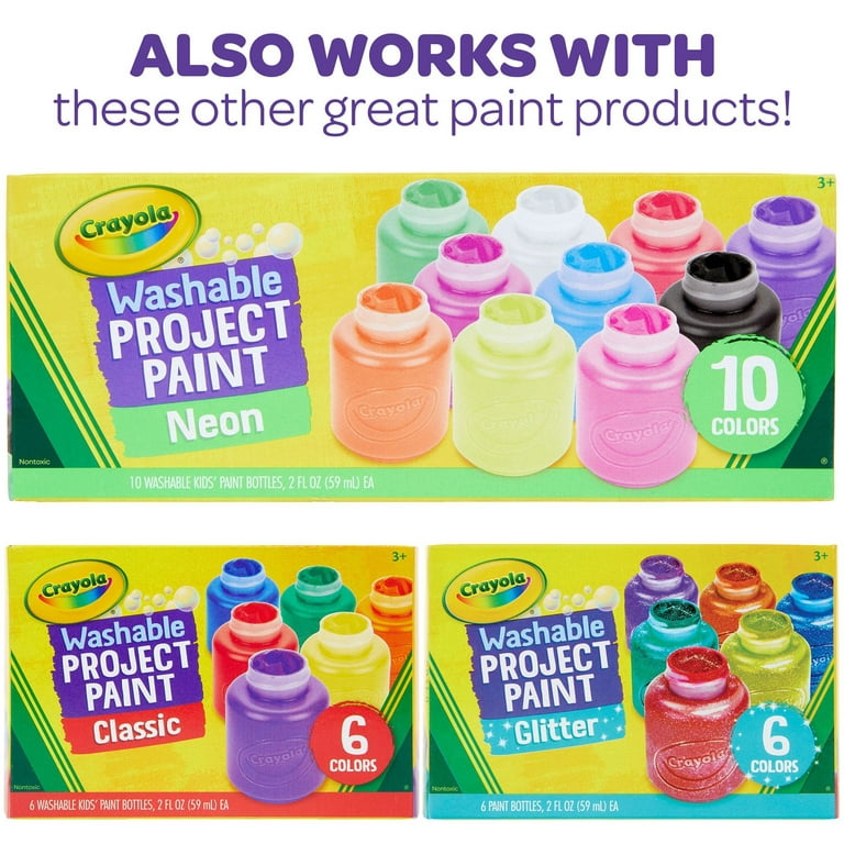 Imagination Works Washable Finger Paint for Kids, 24 Pack | Nontoxic,  Washable Toddler Paint Set for Kids | Easy-to-Squeeze Tubes for Less Mess 
